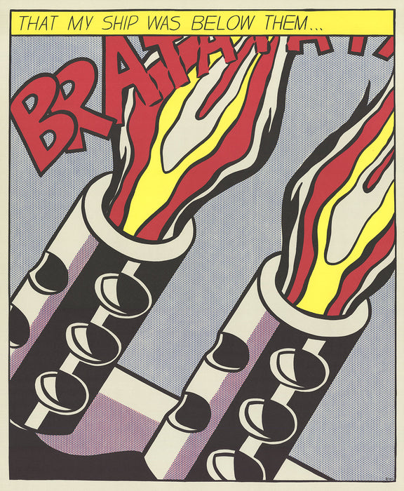 Roy Lichtenstein 'That My Ship Was Below Them' 1997 (Panel 3)