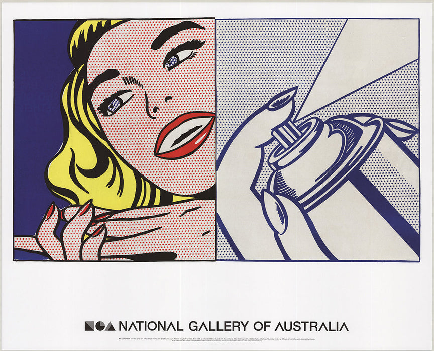 Roy Lichtenstein 'Girl and Spray Can' 2013