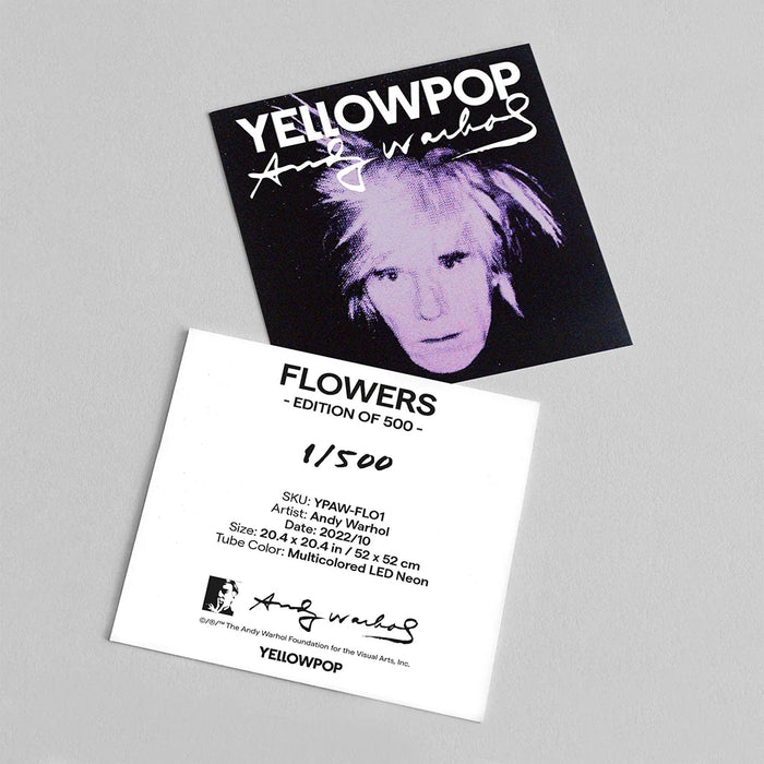 Andy Warhol Flowers - LED neon sign