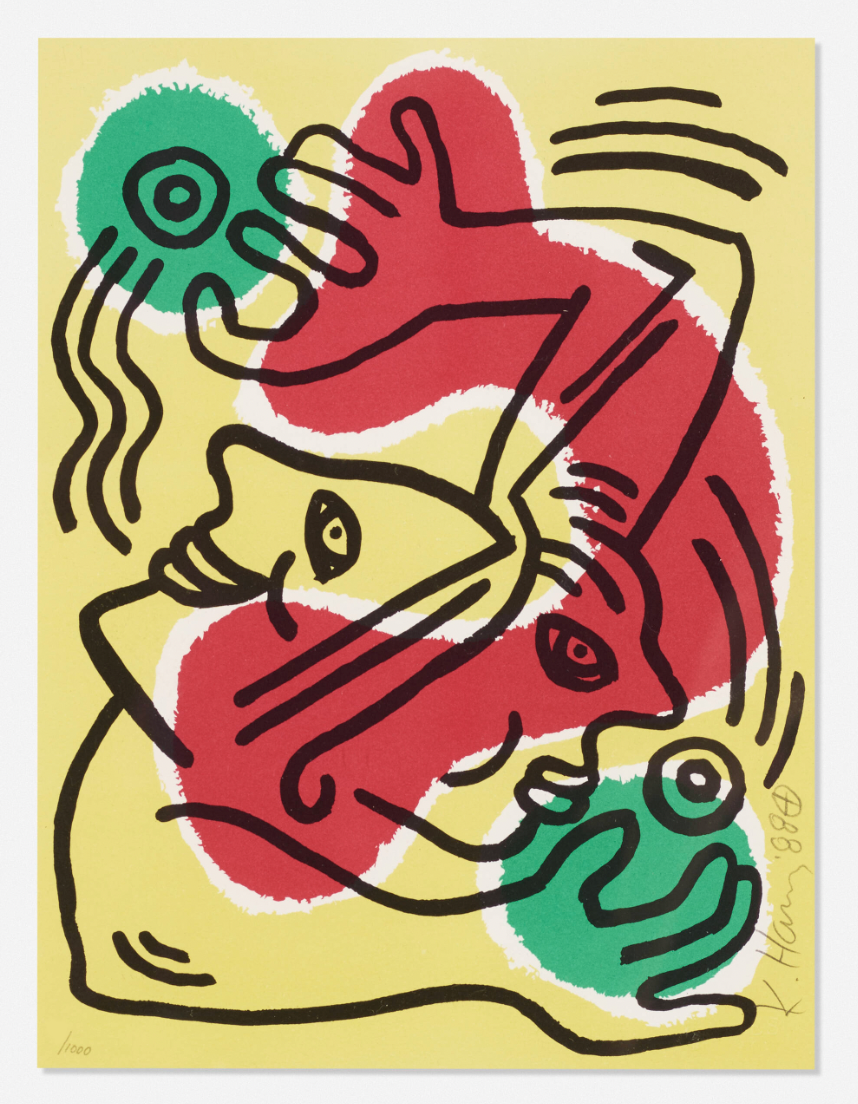 Keith Haring 'Untitled' (United Nations '88)