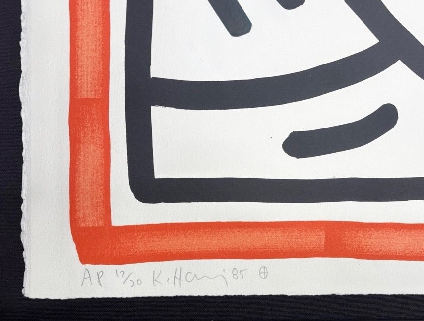 Keith Haring 'Three Lithographs (Plate 1)', 1985