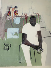 Load image into Gallery viewer, Jammie Holmes &#39;A Self Portrait of an Artist on Narrow Street&#39;