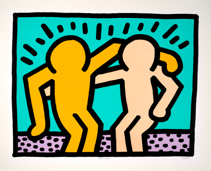 Keith Haring 'Best Buddies from the Collection of Sir Elton John' 1990