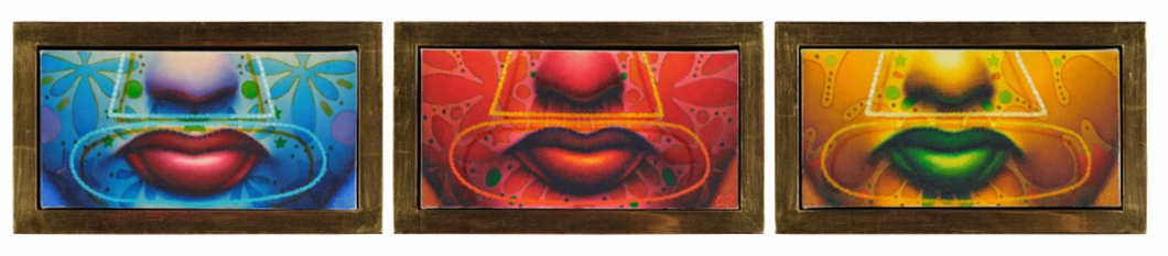 Ed Paschke 'Naco Blue, Red & Yellow' (Original)