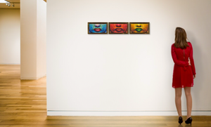 Ed Paschke 'Naco Blue, Red & Yellow' (Original)