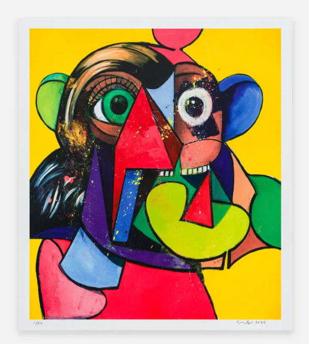 George Condo, Set of Three (Prismatic, Portrait, Lost in Time), 2024