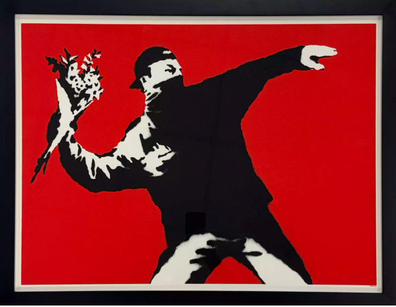 Banksy 'Love is in the air' (Unsigned)