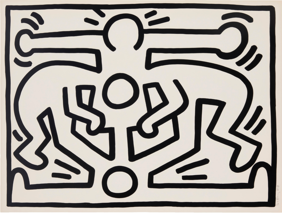 Keith Haring 'Growing' (Plate 2 - State II)
