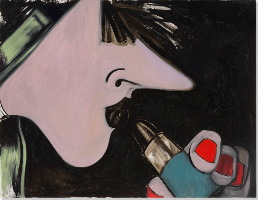 Ellen Berkenblit 'Tartan Vinyl' (Original)