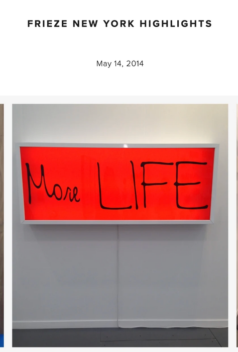 Sam Durant 'More Life'