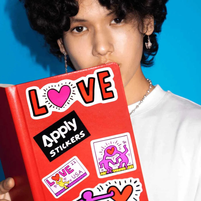 Keith Haring Love Stickers - Sheet of 7
