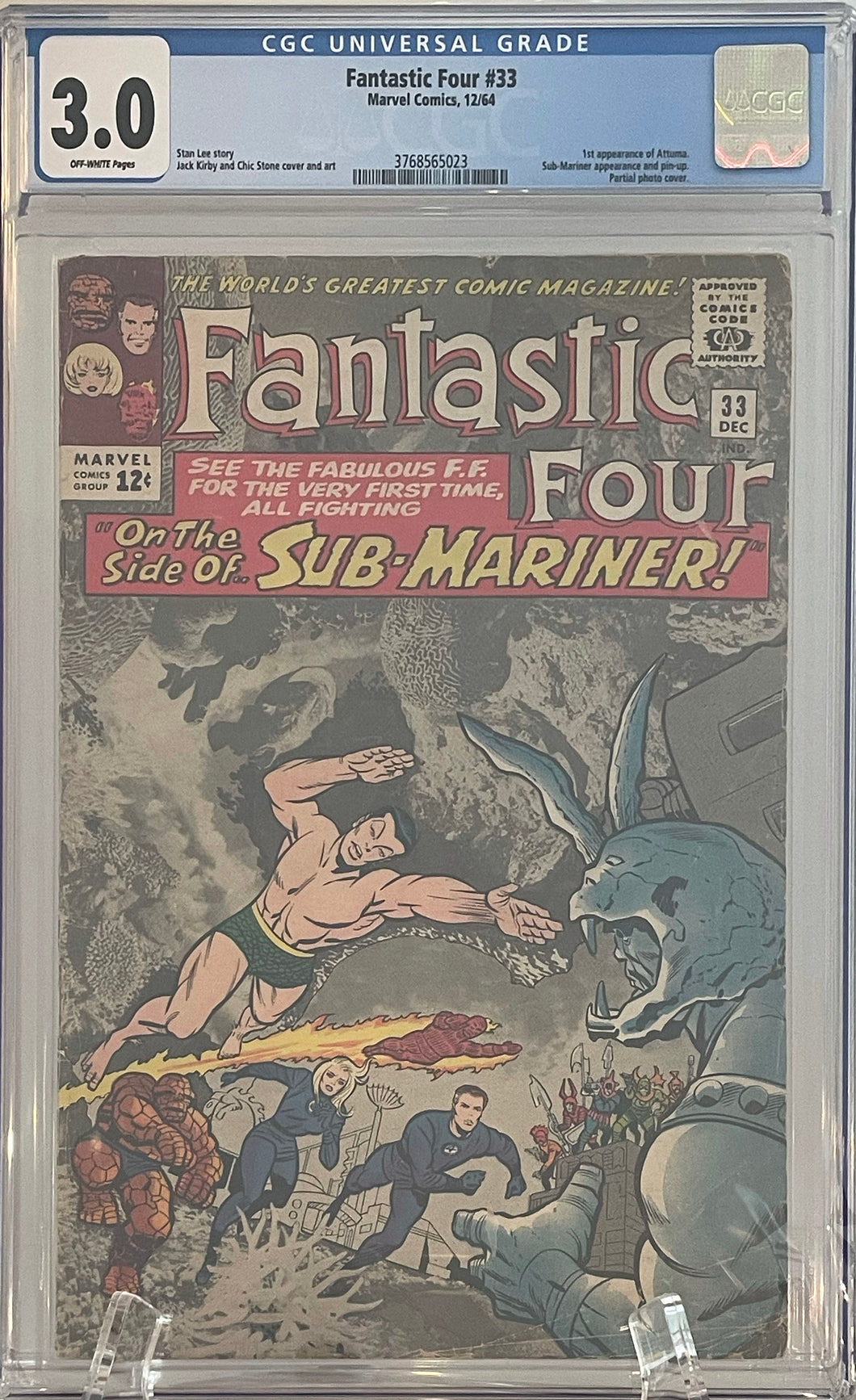 Fantastic Four #33 CGC 3.0