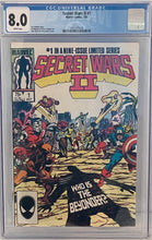 Load image into Gallery viewer, Secret Wars II #1 8.0 CGC