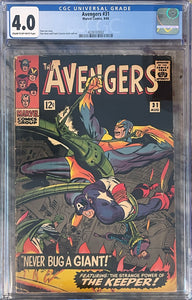 Avengers #31 CGC 4.0