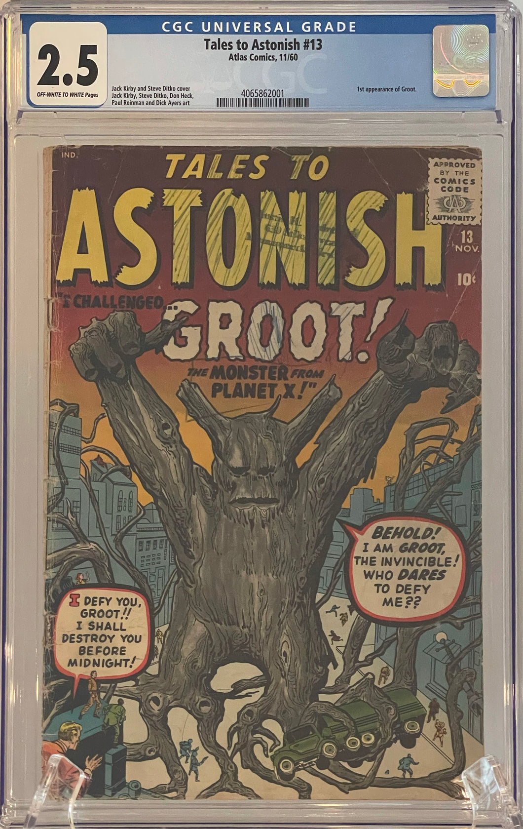 Tales To Astonish #13 CGC 2.5