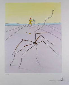 Salvador Dali 'Japanese Fairy Tales The Weaver Spider'